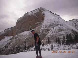 237 84p. Zion National Park - Angels Landing hike - West Rim trail - Adam (tripod)
