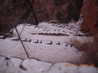 276 84p. Zion National Park - Angels Landing hike - slippery Walter's Wiggles