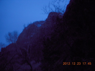 291 84p. Zion National Park - Angels Landing hike - dusk