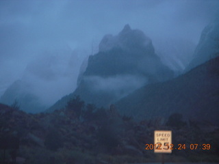 4 84q. Zion National Park - cloudy dawn
