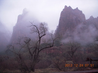 Zion National Park - cloudy dawn drive