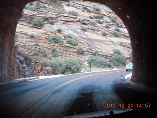 266 84q. Zion National Park - drive - tunnel