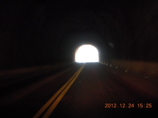 308 84q. Zion National Park - drive - tunnel