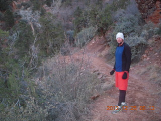 39 84r. Zion National Park - Watchman hike - another hiker/runner