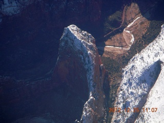 104 84r. aerial - Zion National Park - Angels Landing