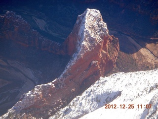 aerial - Zion National Park - Angels Landing