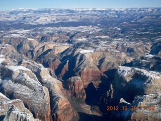 117 84r. aerial - Zion National Park - Observation Point and Angels Landing