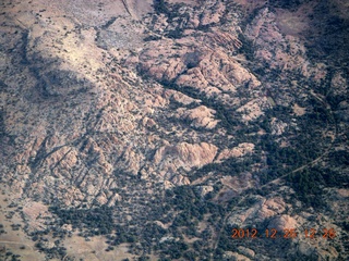 aerial - Prescott area - cool rock formations