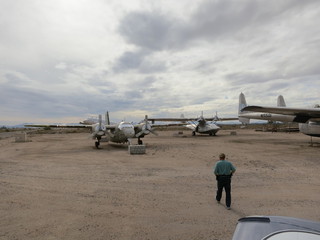 old military airplanes at Buckeye Airport + Adam