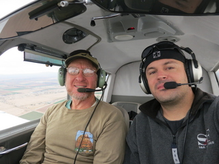 Adam and Sean flying in N8483R