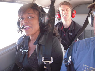 Annie and Kevin flying in N8377W