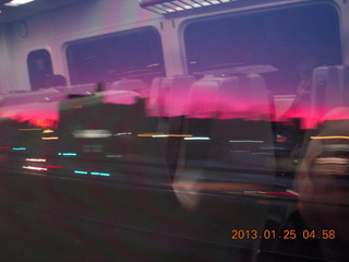 Philly sunrise seen from train