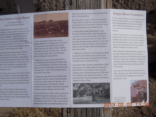 Empire Ranch tour - brochure