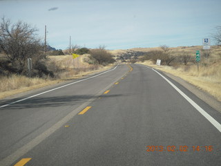 drive back from Empire Ranch