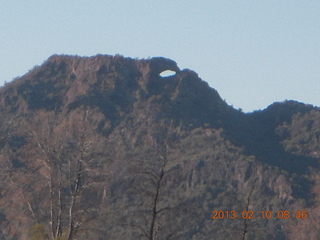 Eagle Roost run -  hole in the mountain