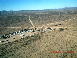 aerial - Eagle Roost flight in Charles R's airplane - Alamo Lake airstrip