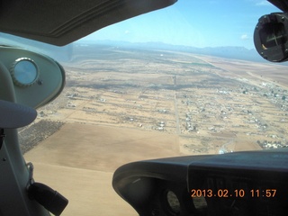 aerial - Eagle Roost flight in Charles R's airplane - airstrip