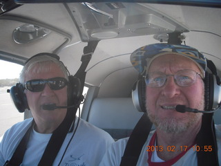 374 86h. Jim G and Adam flying in N8377W