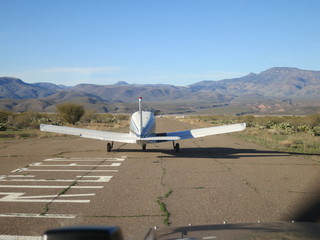 N8377W at DVT with Utah Back-Country Pilots sticker up close