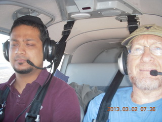 379 872. Yaseen and Adam flying in N8377W