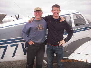 Jim G and Adam flying in N8377W