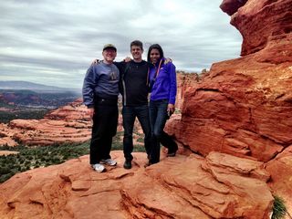 Sedona - Pink Jeep tour - Adam at summit