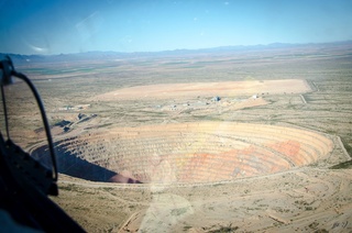 Yaseen's pictures - aerial - big pit mine near Casa Grande