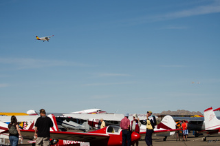 Yaseen's pictures - airplane flying over Cactus Fly-in