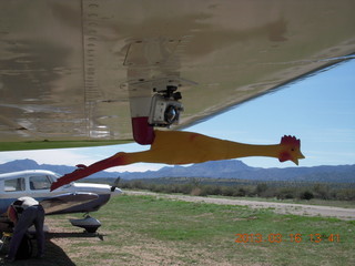 GoPro Hero camera and chicken pitot tube