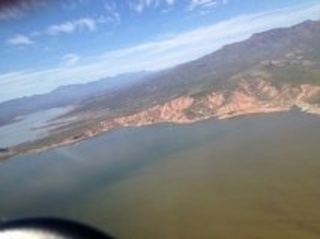 Theresa Q's (small) pictures - aerial of Roosevelt Lake