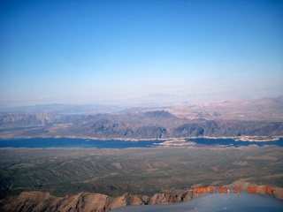 114 87x. aerial - east of Las Vegas - Lake Mead