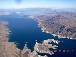 115 87x. aerial - east of Las Vegas - Lake Mead