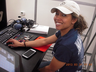 131 87x. Janet D at simulator controls