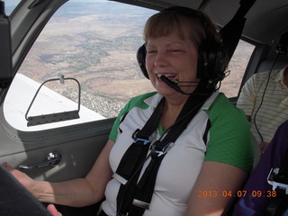 Sandra flying N8377W