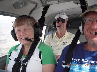 Sandra, John, and Adam flying in N8377W