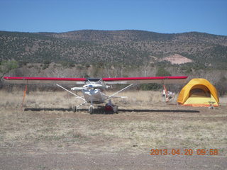 10 88l. Double Circle Ranch at Eagle Creek - airplane and tent