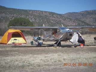 11 88l. Double Circle Ranch at Eagle Creek - airplane and tent