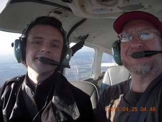 Trevor R and Adam flying in N3066G