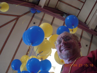 balloons at CHS party of friends - Adam