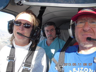 Julia, Andrew and Adam flying in N8377W