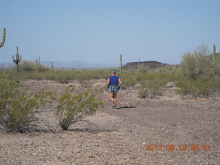 93 89k. Adam running at Windmill (back)