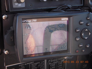 GPS showing 147 knots (tailwind)