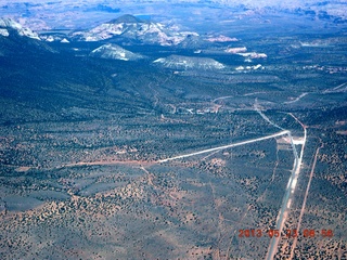 8 89p. aerial - Navajo Mountain airstrip