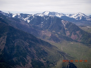 aerial - LaSal Mountains