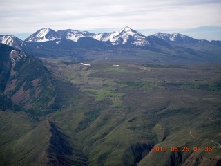 82 89r. aerial - LaSal Mountains