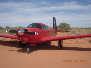 Rockland airstrip - Brian's red Mooney