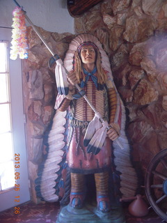 137 89r. Caveman Ranch - wooden Indian