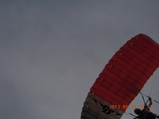 201 89r. Caveman Ranch - skydiver up close