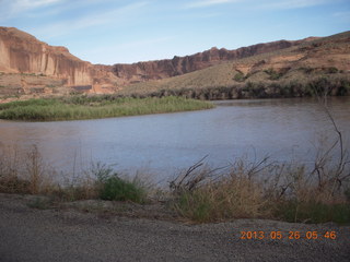 driving Route 128 along the Colorado River