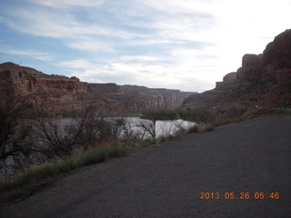 5 89s. driving Route 128 along the Colorado River
